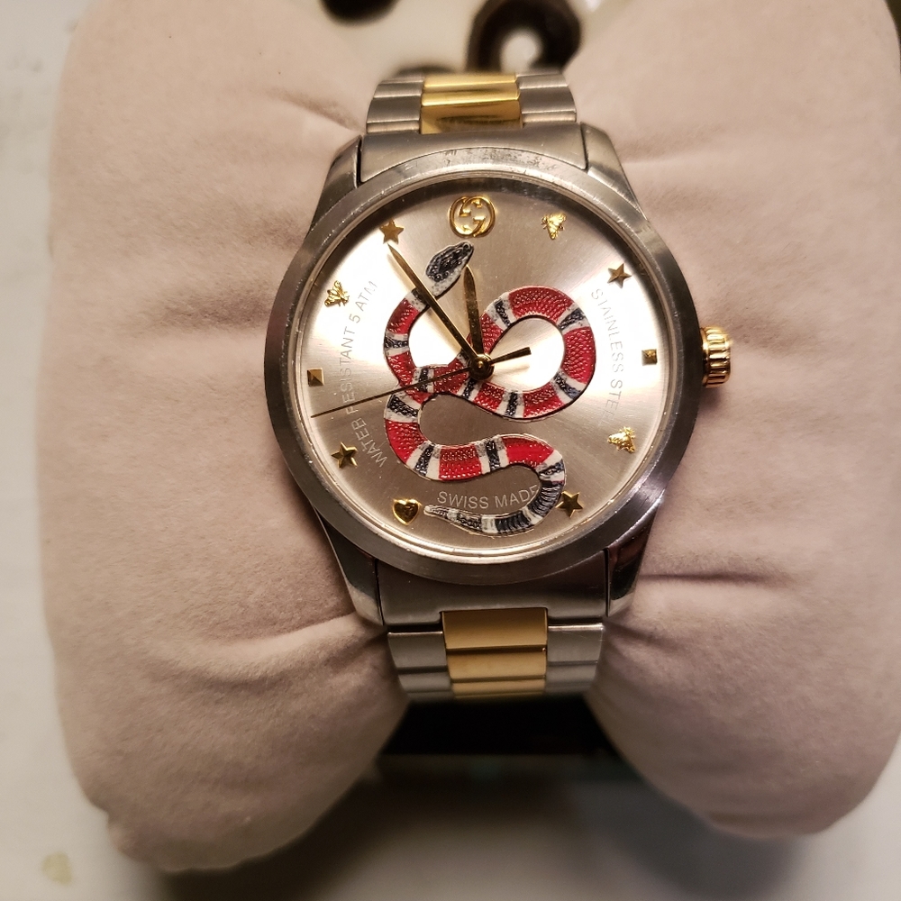 Gucci G-Timeless Watch Snake Motif